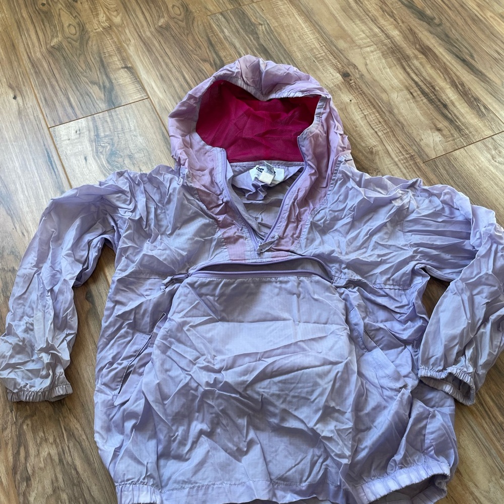 Old Navy Kids Lavender Hooded Raincoat